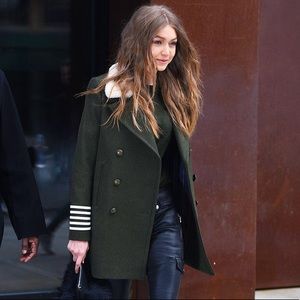 Tommy x Gigi Hadid Slim Wool Peacoat NWT Sz 6!